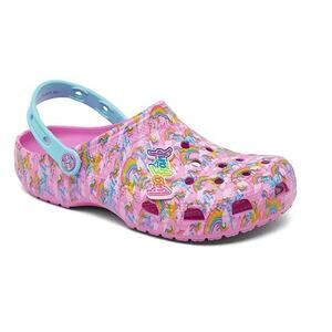 Crocs Lisa Frank Unicorn Classic Clogs in Taffy Pink Womens Size 10 Mens 8 NWT